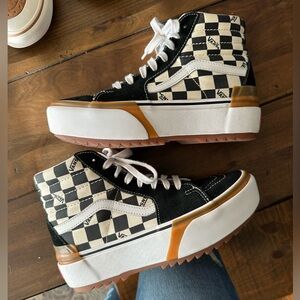 Vans Checkerboard Sk8-Hi Stacked